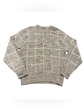 Vintage Pendleton XL Sweater Crewneck 100% Virgin Wool Speckled Beige Pullover